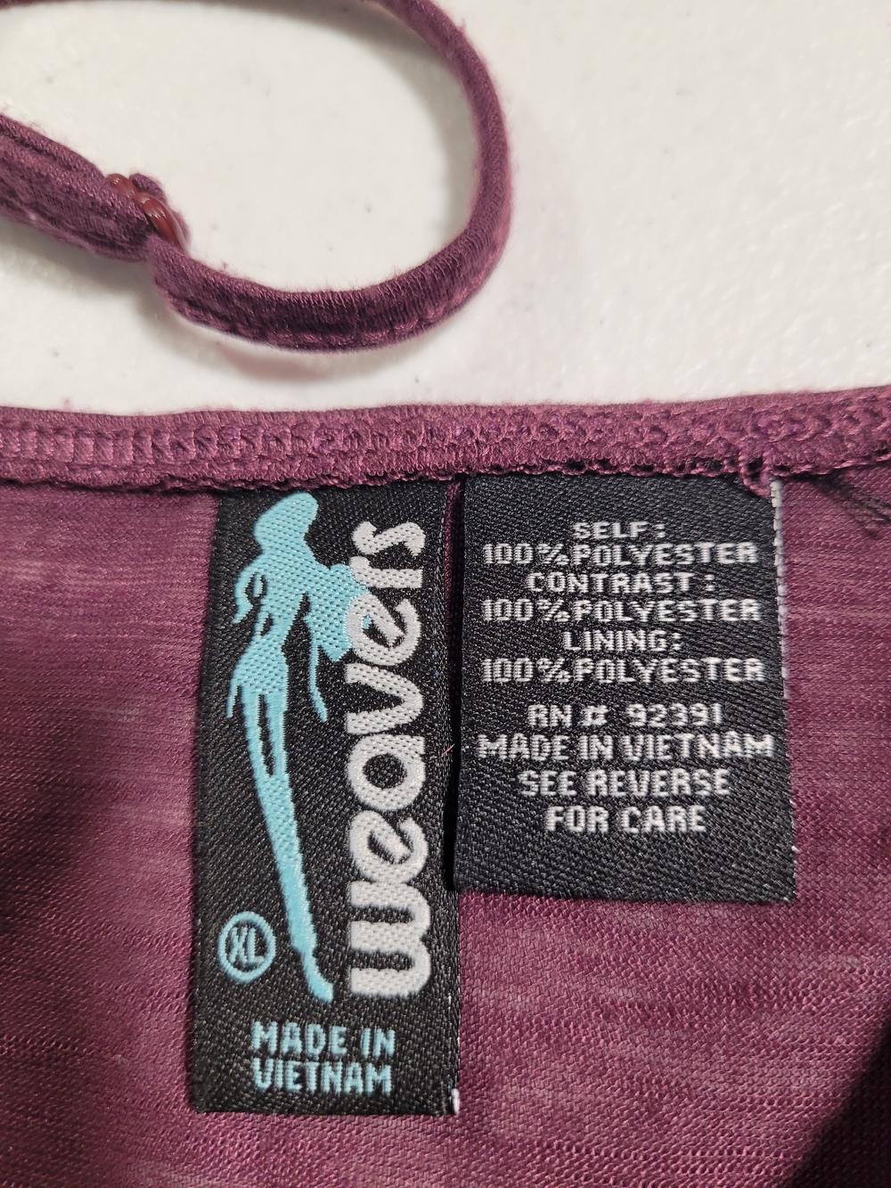 Weavers Purple Sequin Spaghetti Strap Top - Picture 2 of 3